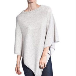 Beryll Gray Cashmere Poncho Drape One Size 1420